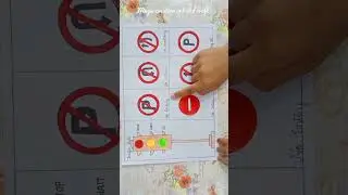 Traffic signs drawing/Road safety rules drawing/Traffic lights drawing 