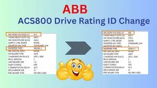 ABB ACS800: How to change the ACS800 Drive rating ID?