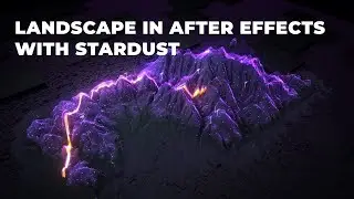 Landscape in After Effects with Stardust Plugin || After Effects Tutorial