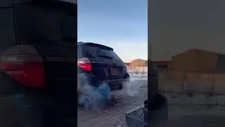 Звук выхлопа STI genome, subaru outback 2.5i.