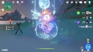 Beach party crash in Genshin Impact