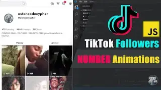 TikTok Followers Number Animation Using JavaScript