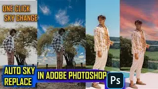 Auto sky replace in adobe photoshop 2021_how to auto replace sky in photoshop_ one click sky change