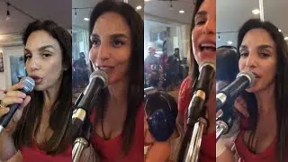 Ivete Sangalo Ensaia Para Gravação do DVD Com Sua Filha no Colo
