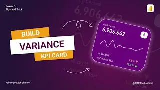 How to Create a Variance KPI Card in Power BI | Clean & Minimal Dashboard Design