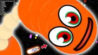 🐍 WORMS ZONE IO APK 🔴 } BIG SNAKE GAME 😄 DAY 104 Ep.11 } 