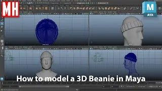 Modeling a 3D Beanie in Maya 2023 ( 4K Video )