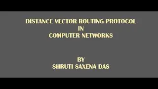 Compressed Video on Distance Vector Routing Protocol || Computer Networks