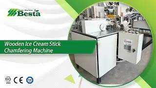 How to chamfer the angle of wooden ice cream sticks ?