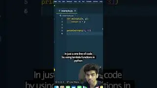 lambda functions in Python! 