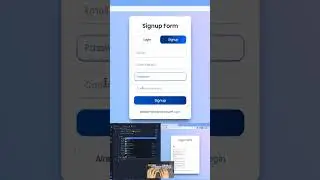 Animated Login and Signup form 