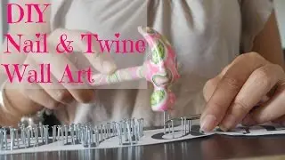 DIY Room Decor: String and Nail Wall Art