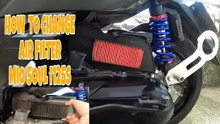PAANO MAGPALIT NG AIR FILTER NG MIO SOULi125's(MSI)