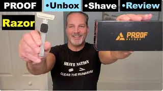 NEW Proof Aluminum Magnetic Safety Razor Unbox-Shave-Review