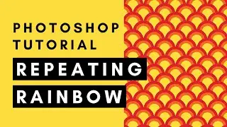 How to Make a Pattern in Photoshop - Repeating Rainbow Seamless Pattern