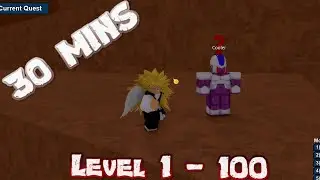 LEVEL 1 - 100 IN 30 MINUTES! [NO GAMEPASS] | DBOG | Dragon ball online generations