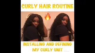 How To Define Curly Hair + A Quick Install