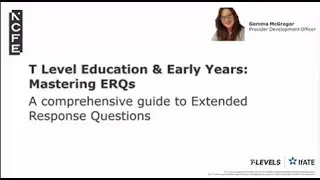 Bitesize Recording Mastering ERQs Education & Early years T Level