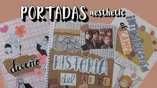 CARÁTULAS AESTHETIC PARA CUADERNOS | versión otaku | VUELTA A CLASES