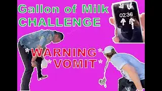 GALLON OF MILK CHALLENGE !!  **WARNING VOMIT**