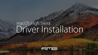 macOS High Sierra/Mojave/Catalina Driver Installation for RME Audio Interfaces