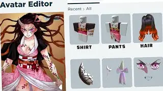 *NEW* How to make NEZUKO (Demon Form) in Roblox | Demon Slayer Cosplay | Kawaii outfit