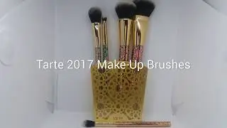 TARTE MAKE-UP BRUSHES SPECIAL EDITION 5-PIECE SET WITH HOLDER