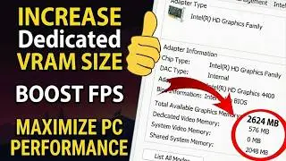 How to Increase Intel Dedicated VRAM Without Software | Boost FPS & Gaming Performance (2026)