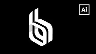 Isometric Logo Design Tutorial. Design letter B lettermark in Adobe Ilslustrator