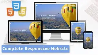 Responsive Website with HTML, CSS, and JavaScript / How to Build Responsive Website - HTML, CSS, JS
