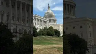 Капитолий в центре города Washington DC