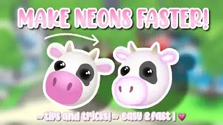 How To Make Neon Pets *FAST* In Adopt Me ( tips & tricks )