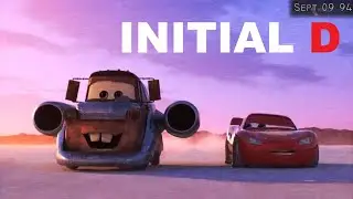 Land Speed Mater Initial D But Disney Copyright Struck The Video And Now Its Just A Few Seconds