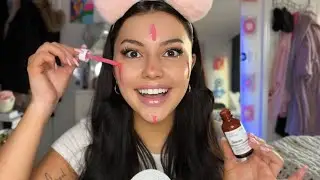 ASMR Drugstore Skincare Routine 🧼 (whispering, tapping, liquid sounds) #asmr #skincar