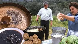 Curious dessert with honey and pumpkin residue. This is how this artisanal sweet is boiled