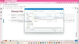 GUI to select a file to read or to write in R