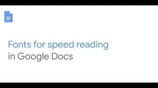 Add a Lexend font in Google Docs