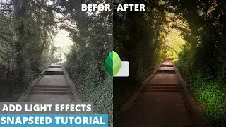 SNAPSEED TUTORIAL- Add light effects in photo | Snapseed photo editing | Android | iOS.