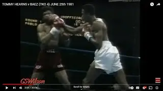 HEARNS v BAEZ (TKO 4) JUNE 25th 1981