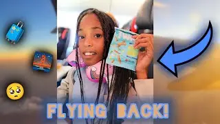 Flying back from the tropical destination 🌎✈️