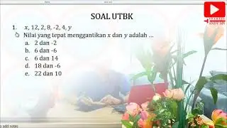 Soal UTBK SBMPTN 2022 No. 1 - 5