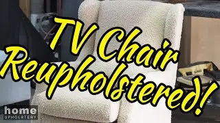 Home Upholstery Sydney - Reupholstering a Comfy TV Chair