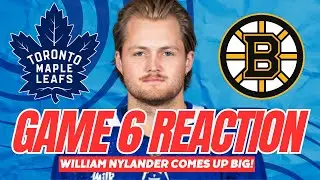 MAPLE LEAFS GAME 6 REACTION - William Nylander + Joseph Woll Come Up HUGE! #torontomapleleafs #nhl