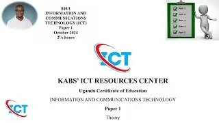 Set 2 October KABS Paper 1 ICT Questions and Answers | 5 ITEMS Well Answered For Revision Numbers