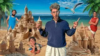 QUI DE MES PETITS FRÈRES FERA LE MEILLEUR CHÂTEAUX DE SABLE ?! Ep2