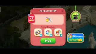 Gardenscapes Level 684 Walkthrough "No Boosters Used"
