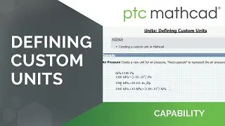Defining Custom Units in Mathcad Prime