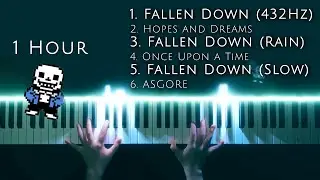 Undertale OST Collection - 'Fallen Down' x 3 and more (1 Hour) | Relaxing Piano