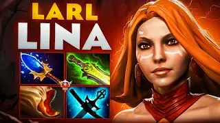 ЛИНА - ТОП 1 МИДЕР ПАТЧА! 4 К УРОНА ЗА ПРОКАСТ🔥| Larl Lina 7.37e