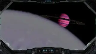 Landing on a purple moon (fictional) 